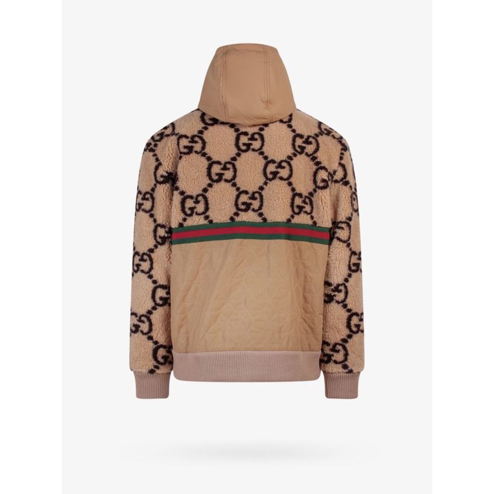 GUCCI MAN  Synthetic fur and nylon jacket with GG motif - Picture 2 of 2